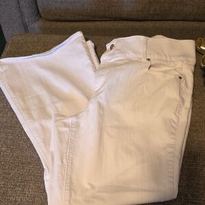 Chic Soul White Denim Trousers